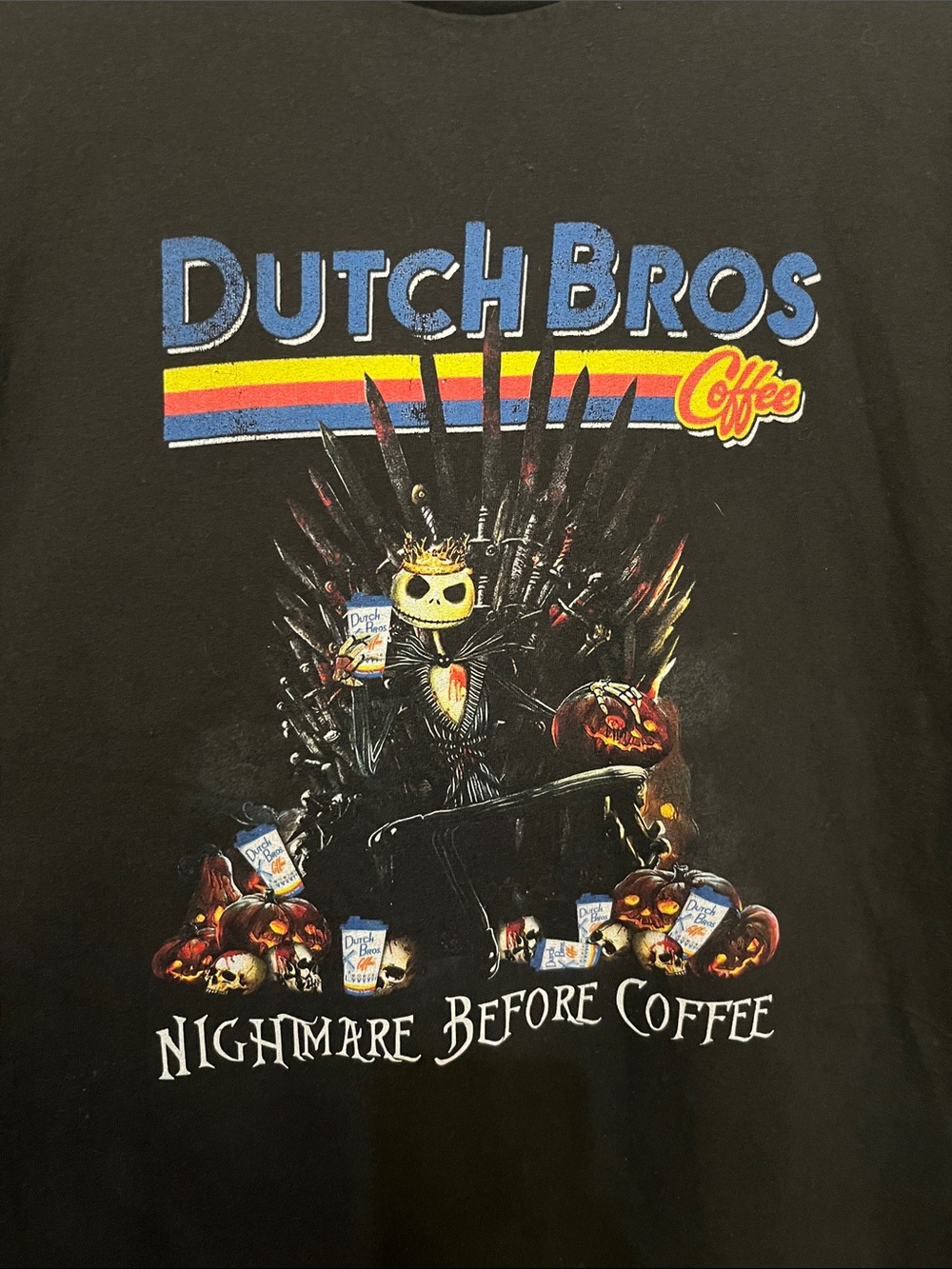 Dutch Brothers Nightmare Before Coffee Jack XL Shirt